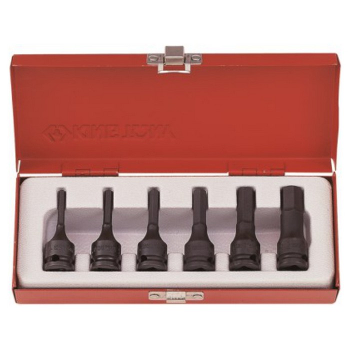 BIT SET 3/8" IMPACT HEX 4-12MM 6PC 3406MP