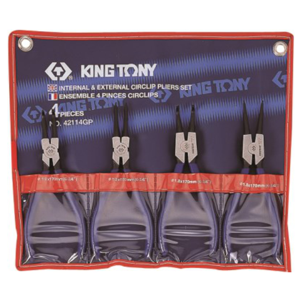 PLIERS CIRCLIP SET 4PC 180MM 42114GP